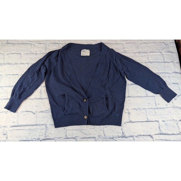 American Eagle Outfitters Sweaters - American Eagle Soft and Sexy Cropped Cardigan Sweater Womens Large Button Front